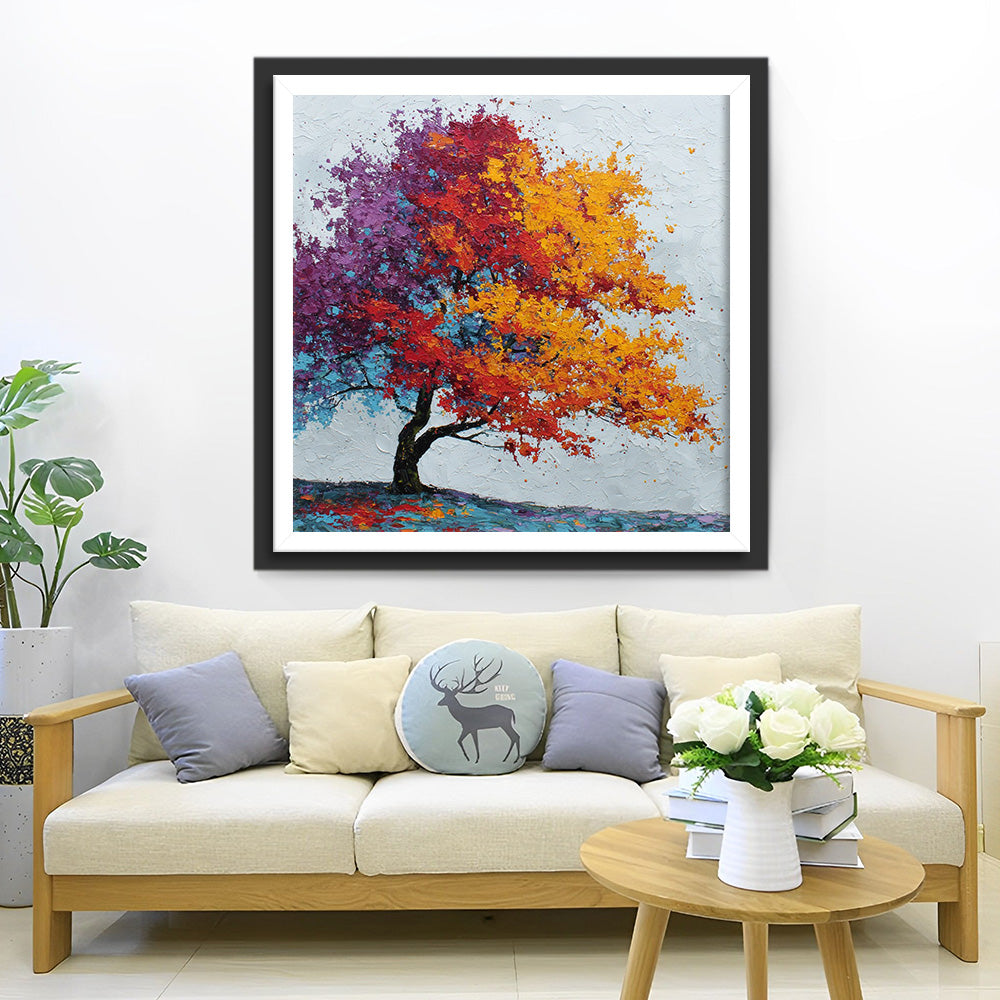The Vibrant Autumn Canopy Diamond Painting
