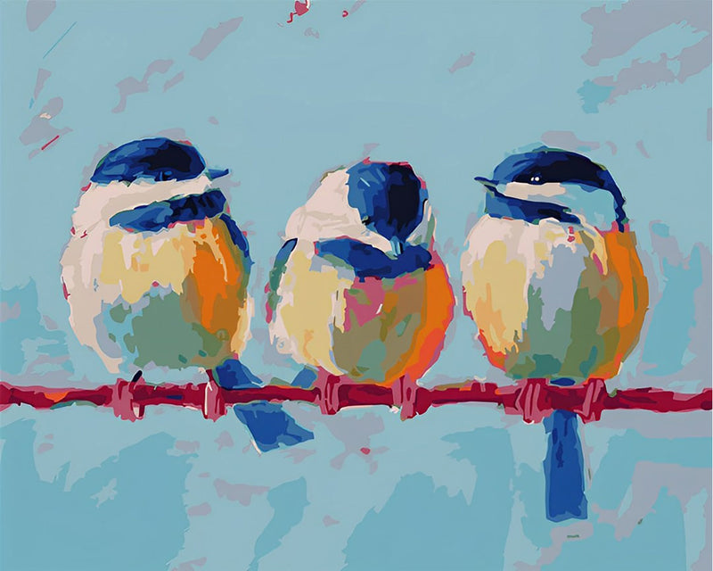 Three Birds on the Rope Diamond Painting