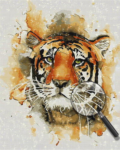 Tiger Head Diamond Painting