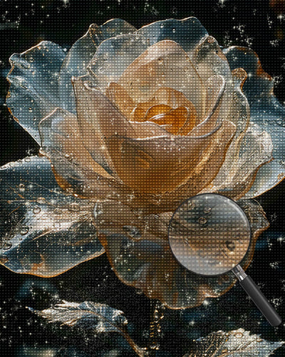 Transparent Crystal Rose Diamond Painting