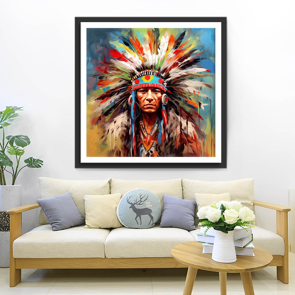 Tribal Leader Diamond Painting