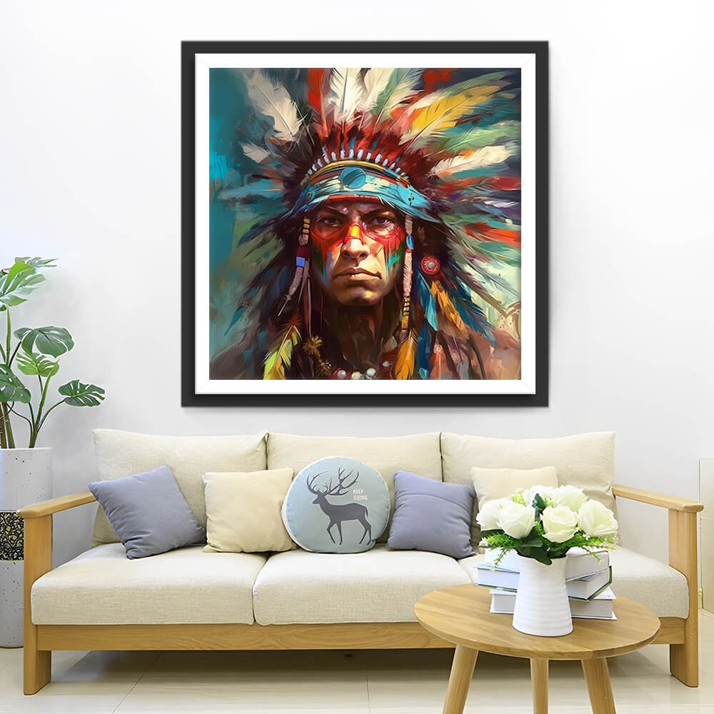 Tribal Man Diamond Painting