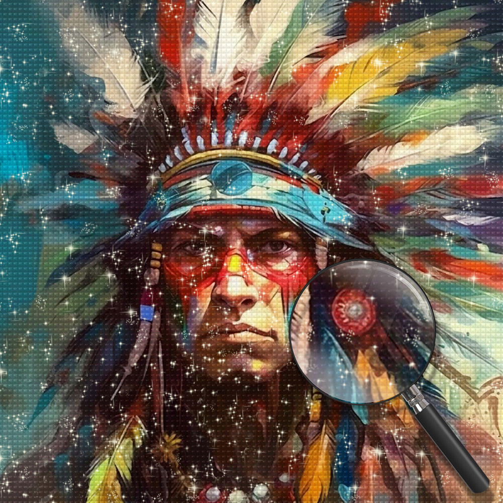 Tribal Man Diamond Painting