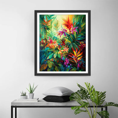 Tropical Flowers and Plants Diamond Painting