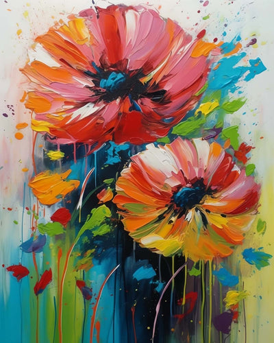 Two Red Poppies Diamond Painting