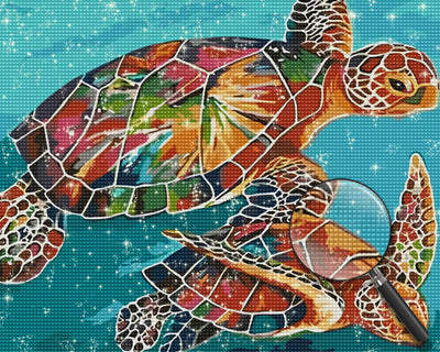 Two Sea Turtles Diamond Painting