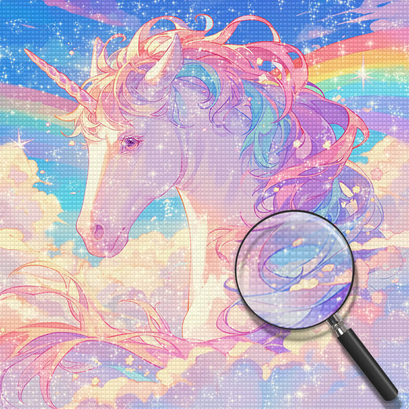 Unicorn and Rainbow Diamond Painting