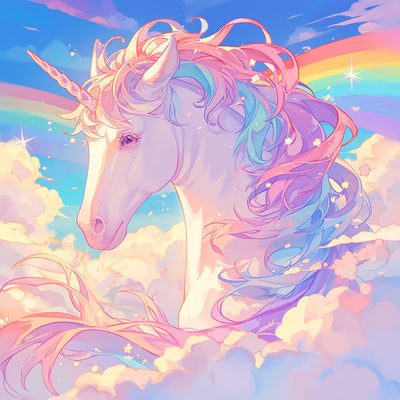 Unicorn and Rainbow Diamond Painting
