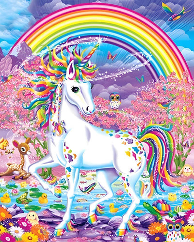 Unicorn Rainbow Paradise Diamond Painting