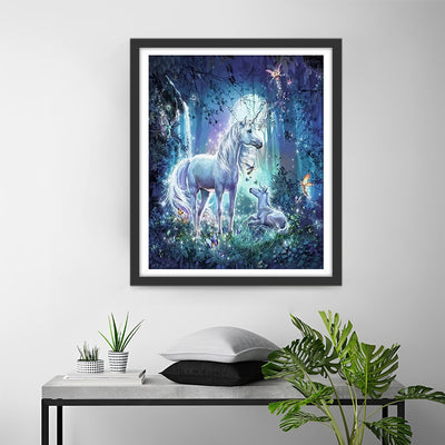 Unicorns in the Magic Forest Diamond Painting