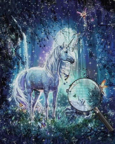 Unicorns in the Magic Forest Diamond Painting