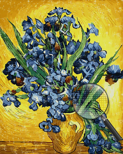 Van Gogh's Blue Irises Diamond Painting