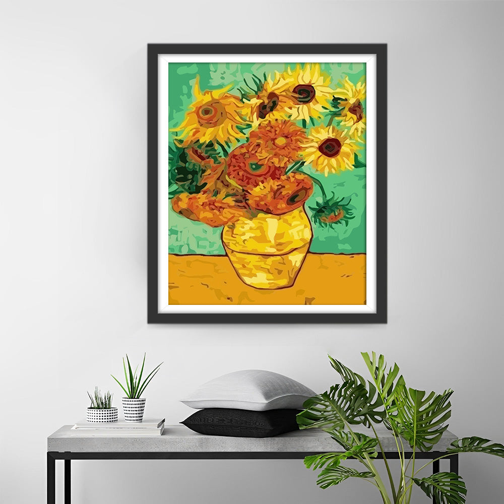 Van Gogh's Sunflowers Diamond Painting