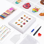 Various Bread Desserts 12Pcs - Mini Diamond Painting Kit