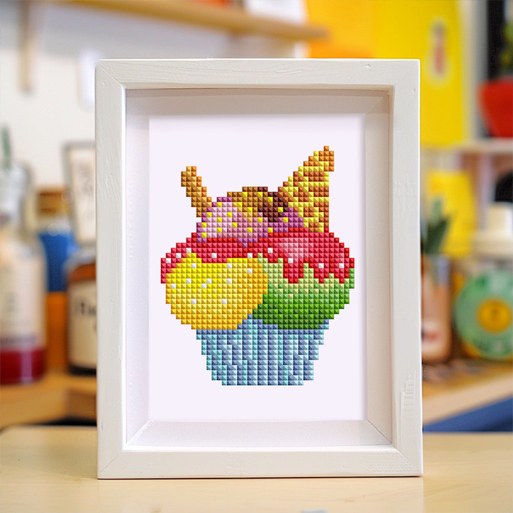 Various Bread Desserts 12Pcs - Mini Diamond Painting Kit