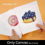 Various Bread Desserts 12Pcs - Mini Diamond Painting Kit