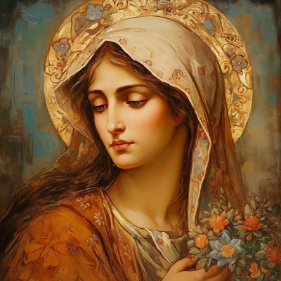 Virgin Mary Diamond Painting