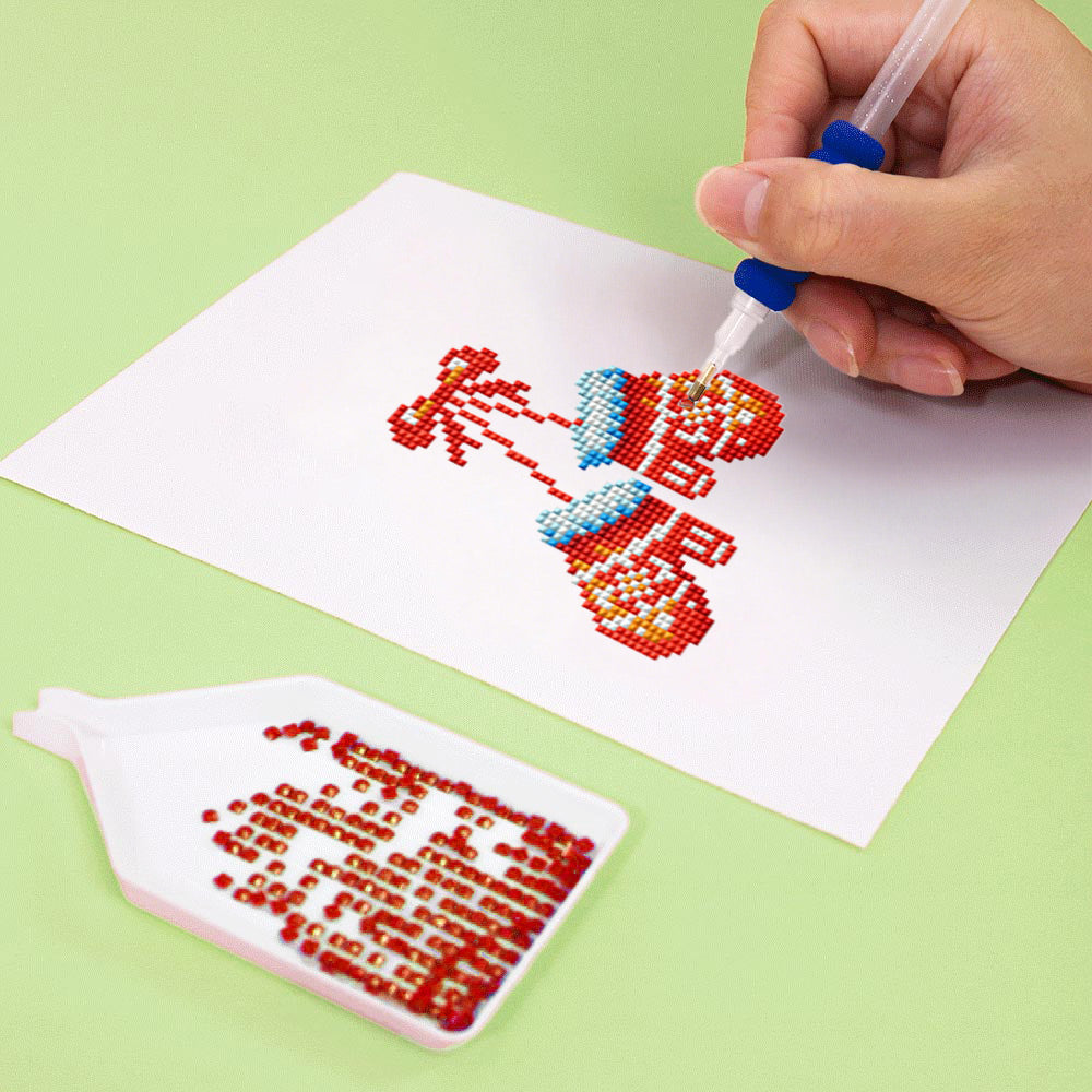 Warm Christmas 12Pcs - Mini Diamond Painting Kit