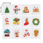 Warm Christmas 12Pcs - Mini Diamond Painting Kit
