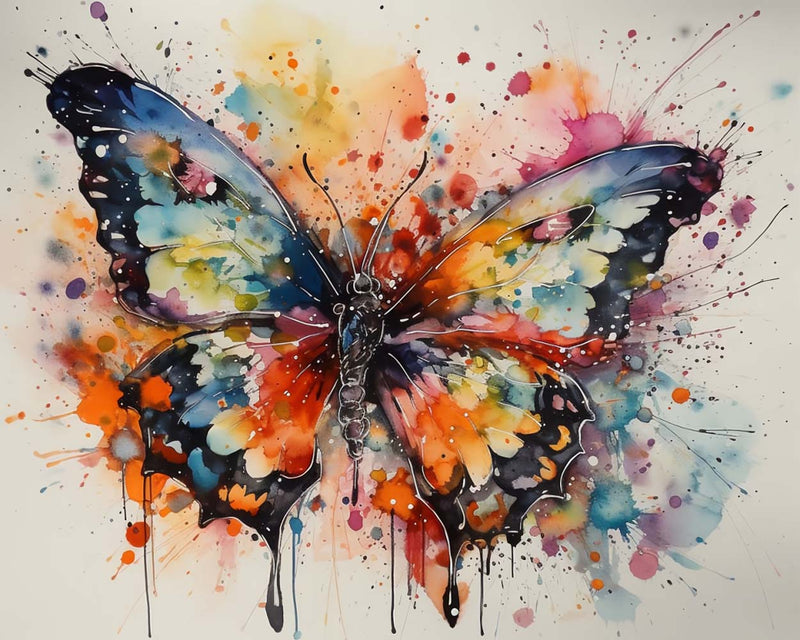 Watercolor Butterfly Diamond Painting