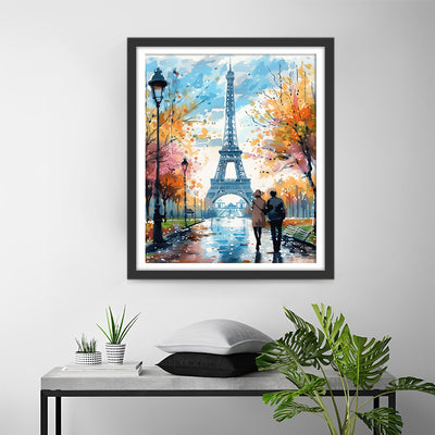 Watercolor Eiffel Tower Diamond Painting