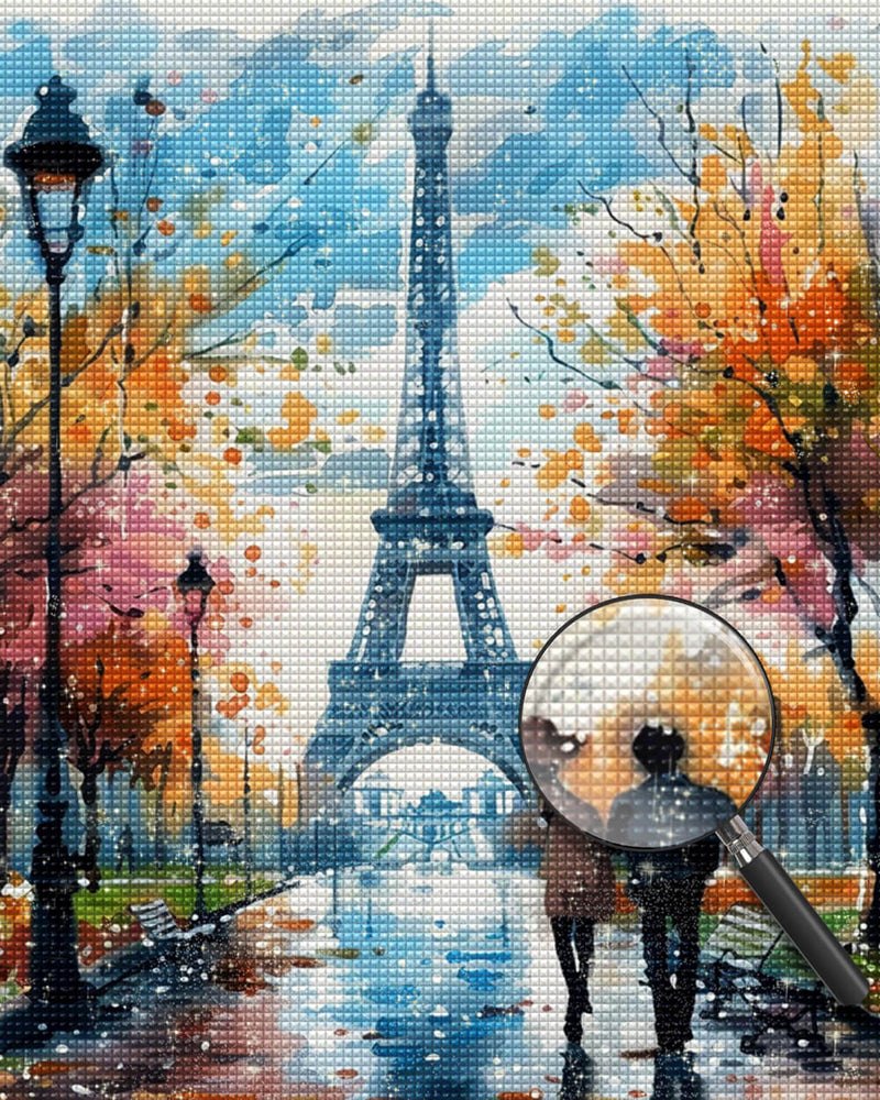 Watercolor Eiffel Tower Diamond Painting