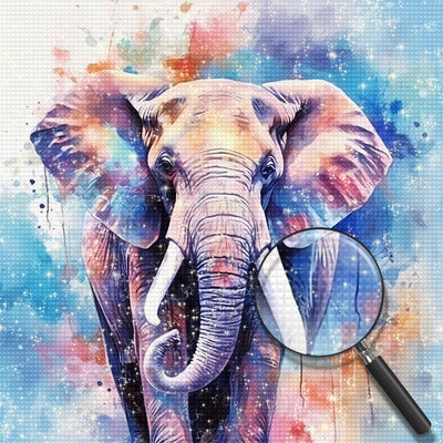 Watercolor Elephant Diamond Painting