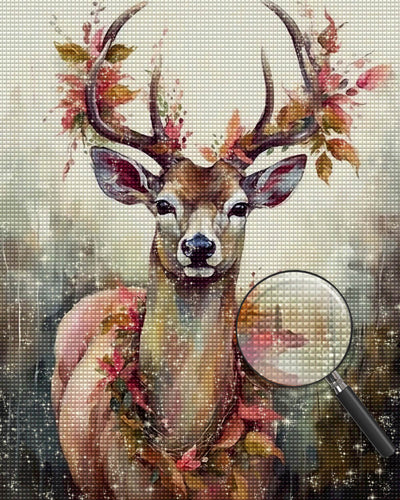 Watercolor Elk Diamond Painting