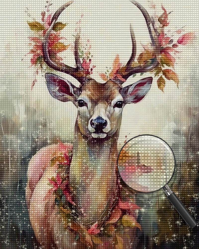 Watercolor Elk Diamond Painting