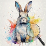 Watercolor Rabbit Diamond Painting