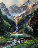 Waterfall in the Spring Mountains Diamond Painting
