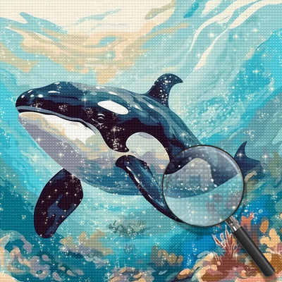 Whale in the Sea Diamond Painting