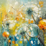 White Dandelion Diamond Painting