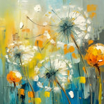 White Dandelion Diamond Painting