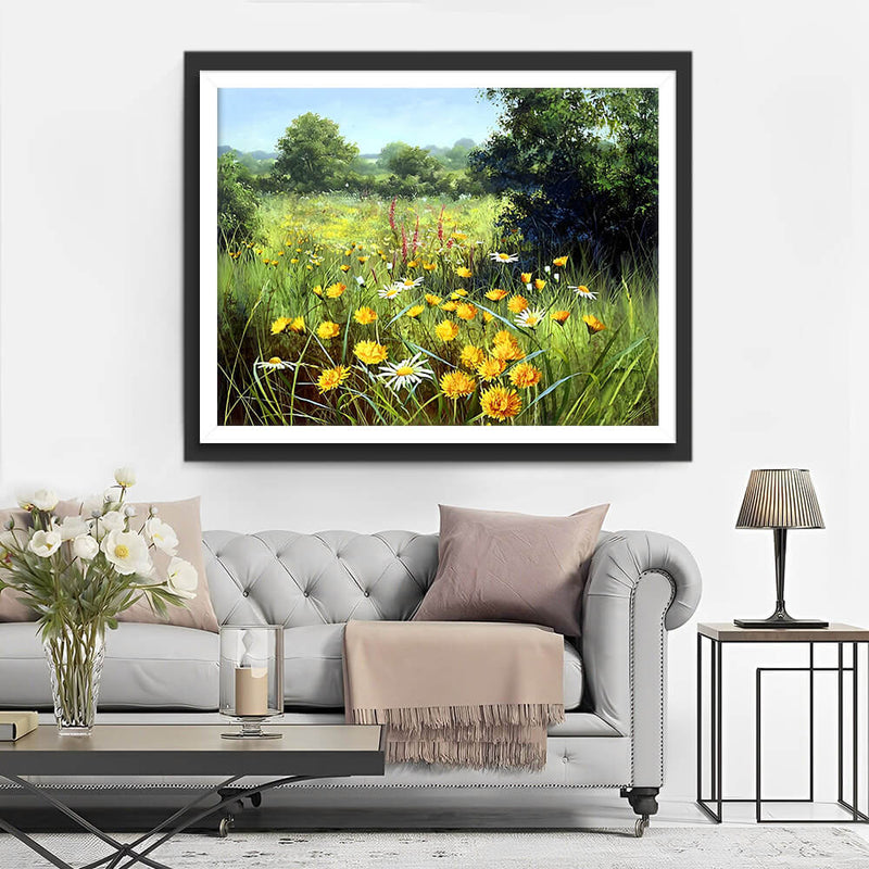 Wildflowers in the Meadow Diamond Painting