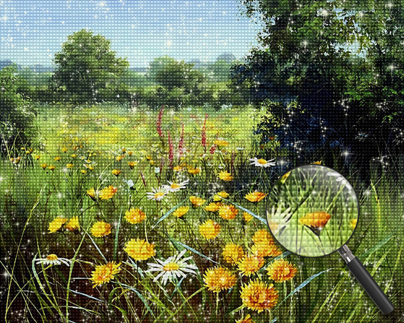 Wildflowers in the Meadow Diamond Painting