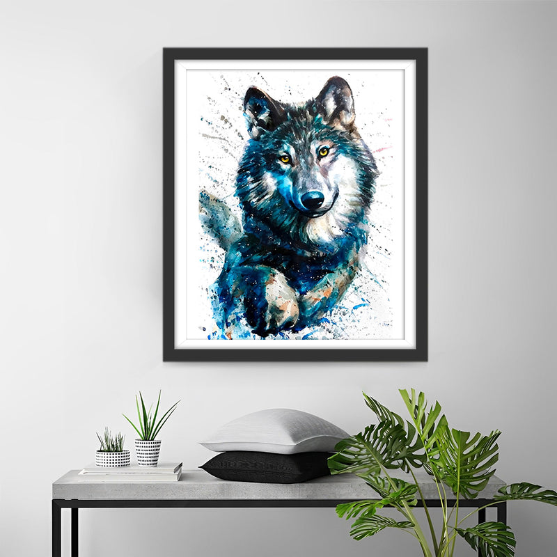 Wolf Running Diamond Painting