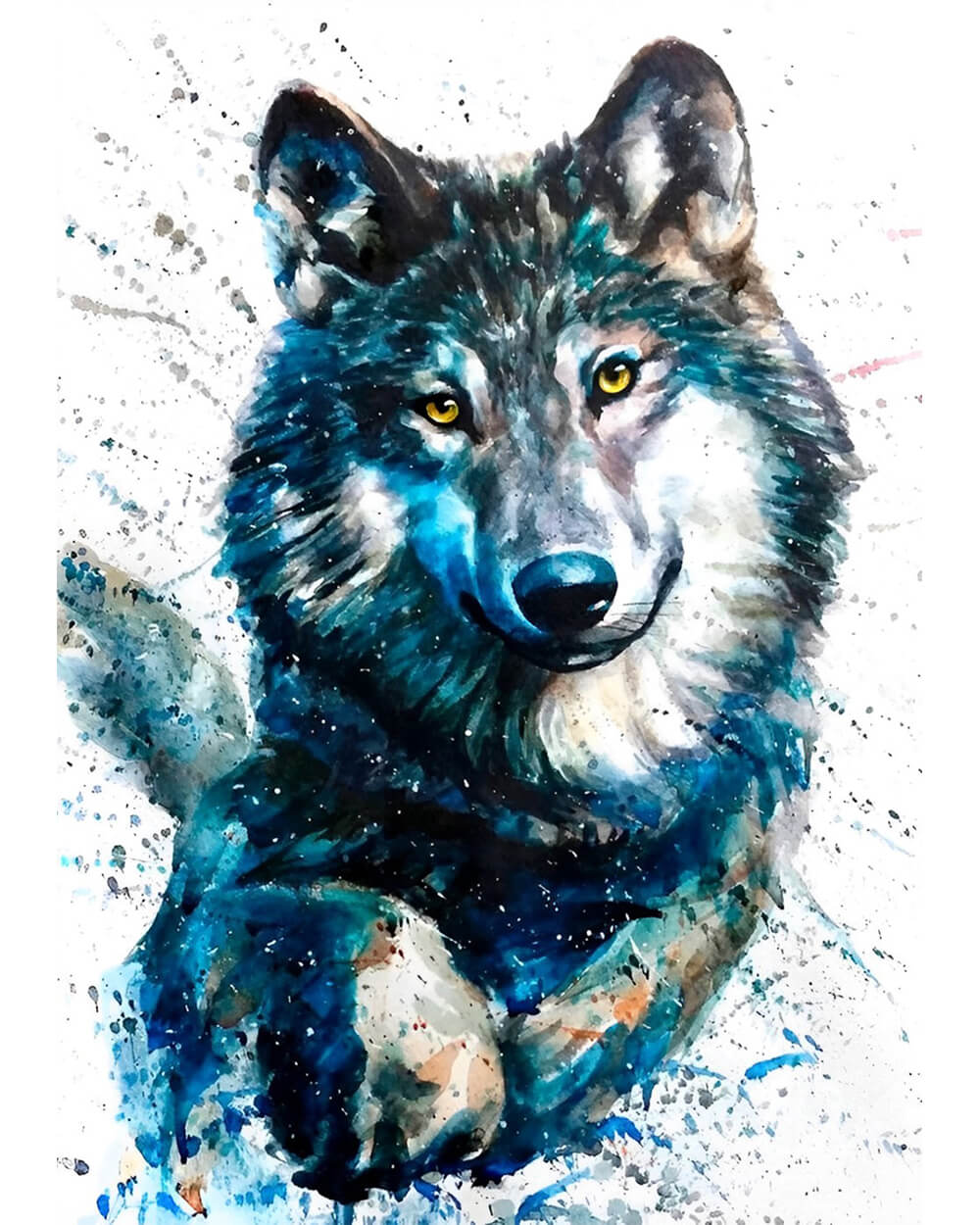 Wolf Running Diamond Painting
