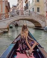 Woman Traveling by Boat Diamond Painting