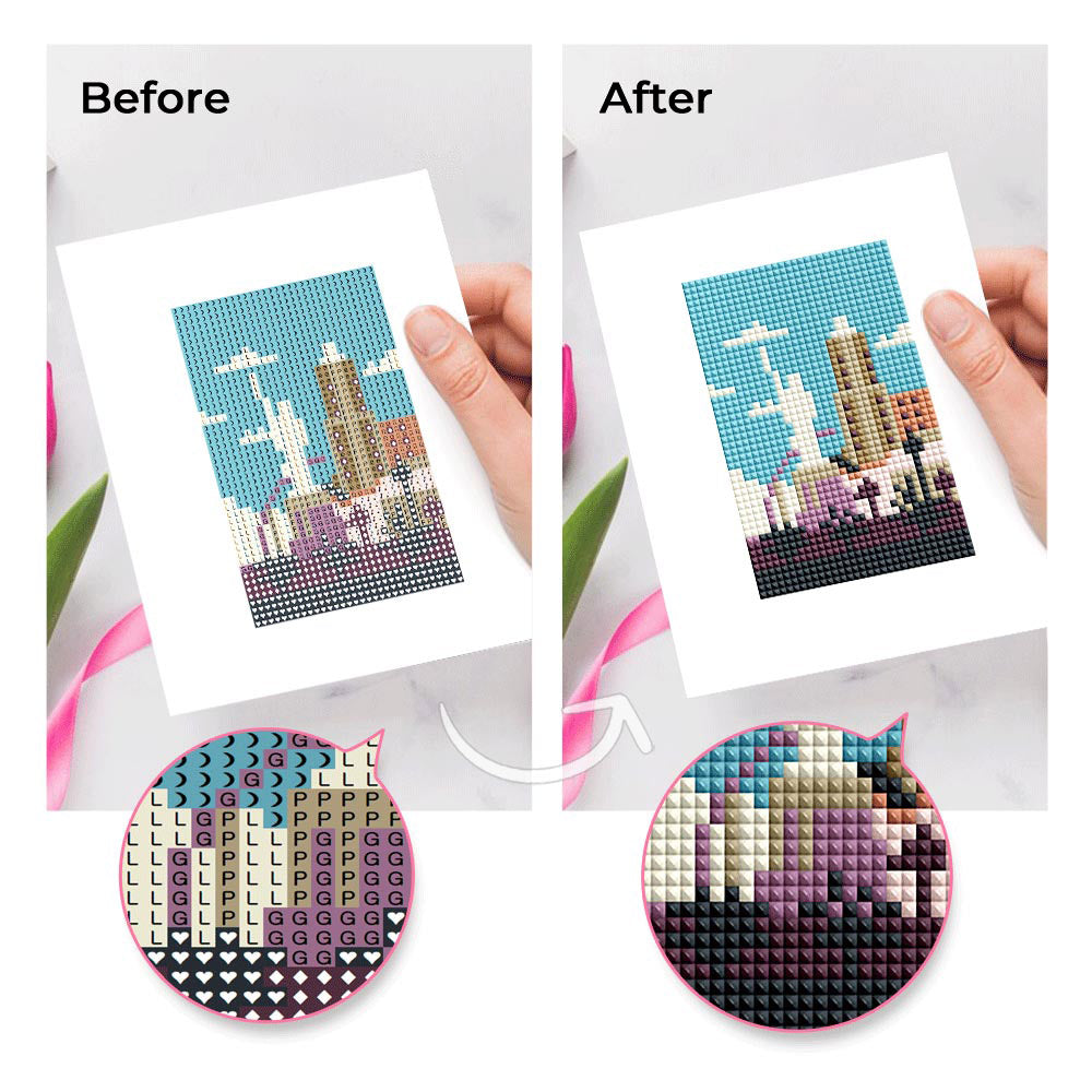 World Cities 10Pcs - Mini Diamond Painting Kit