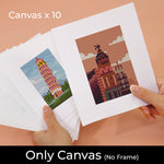 World Cities 10Pcs - Mini Diamond Painting Kit