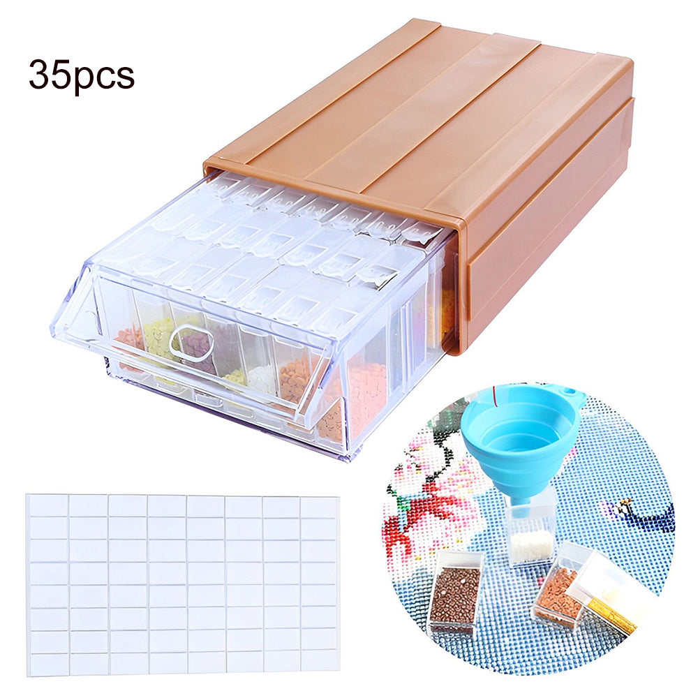 22/35 Bottles Storage Box Bottle Funnel Sticker