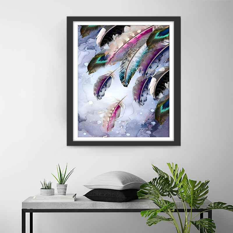 Popular Abstract Art Feathers Diamond Painting