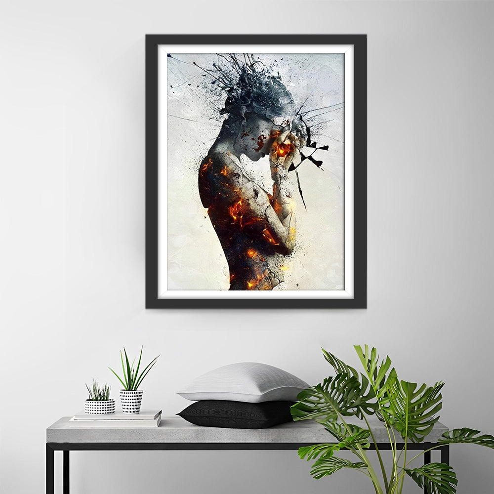 Sentimental Girl Diamond Painting