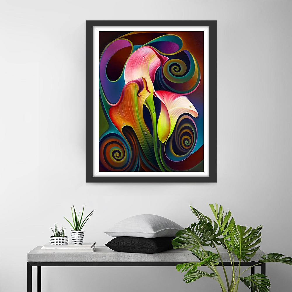 Abstract Art Tulips Diamond Painting