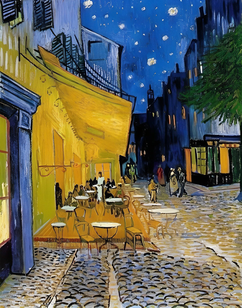 Café Terrace at Night Diamond Painting