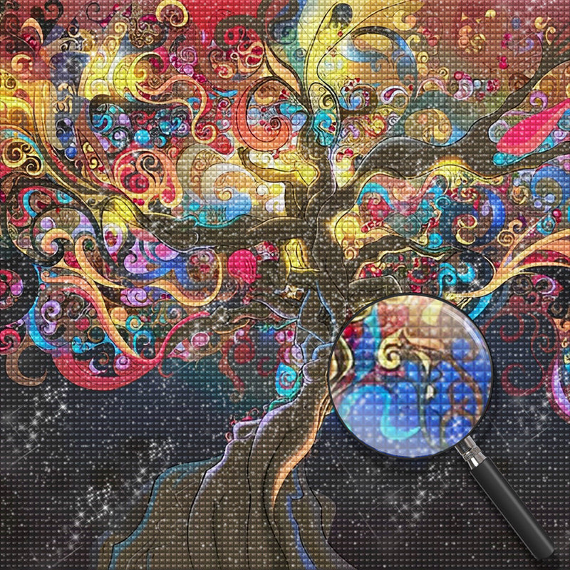 The Colorful Magic Tree Diamond Painting