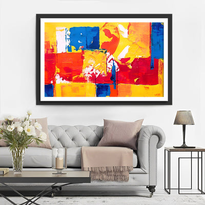 Abstract Color Blocks Diamond Painting