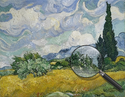 Wheat Field with Cypresses 5D DIY Diamond Painting Kits