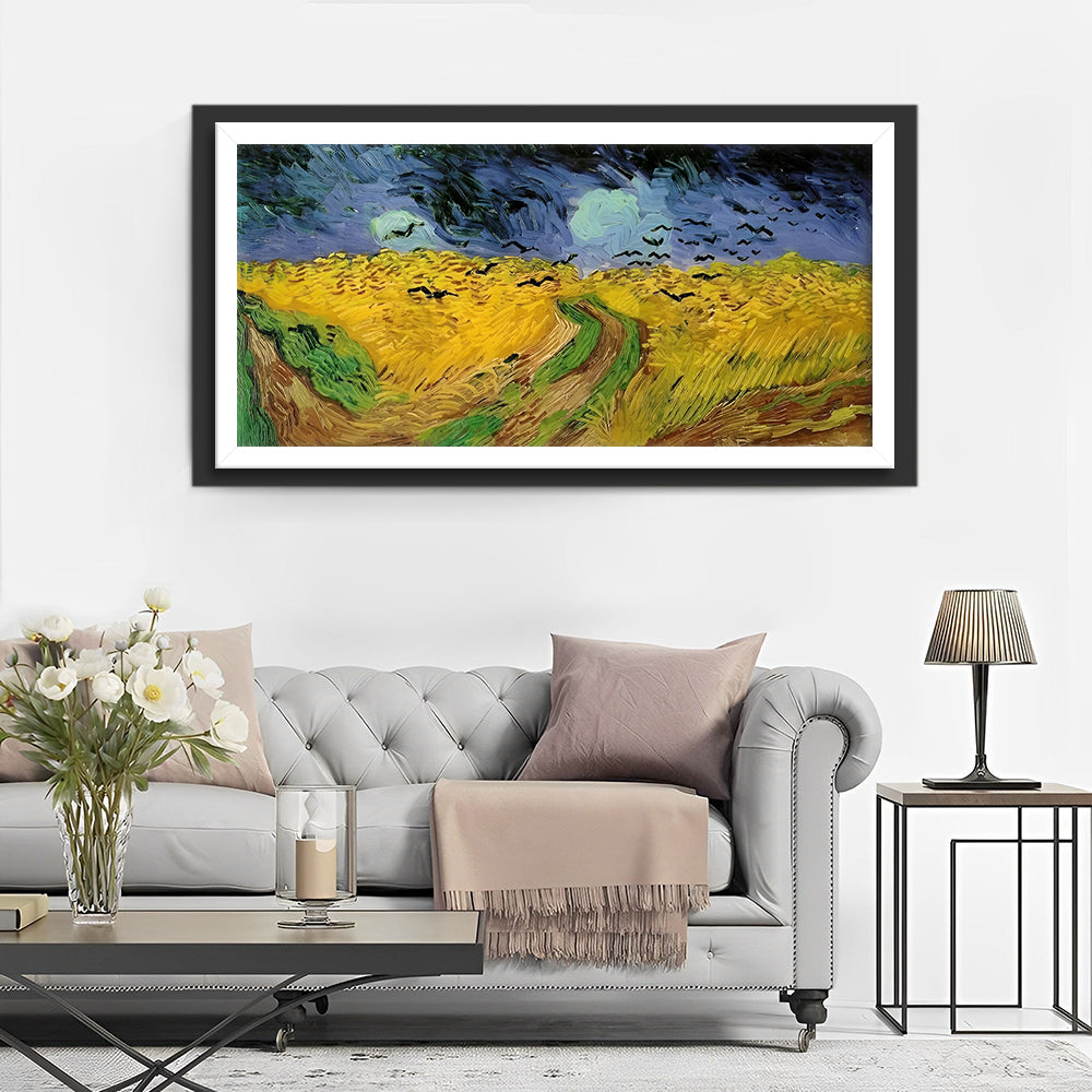 Wheatfield with Crows Diamond Painting